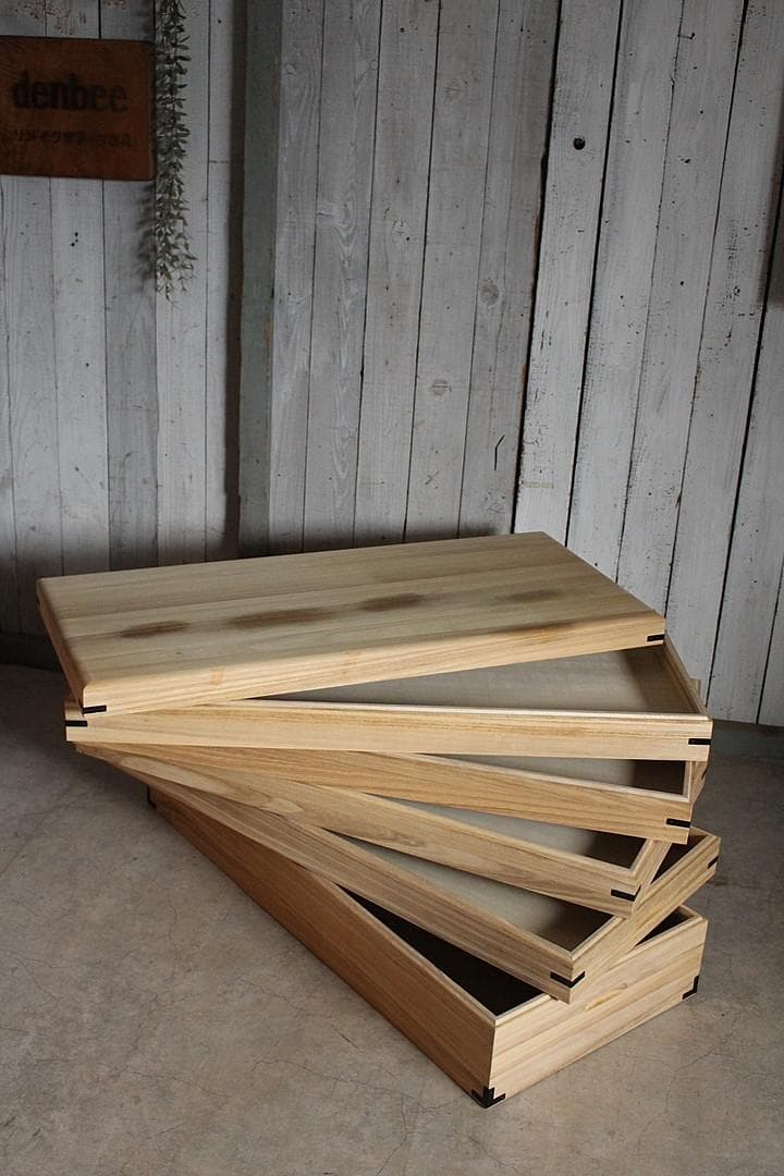 桐の衣装ケース 5段　着物　収納　木箱 タンス　古家具　古民家