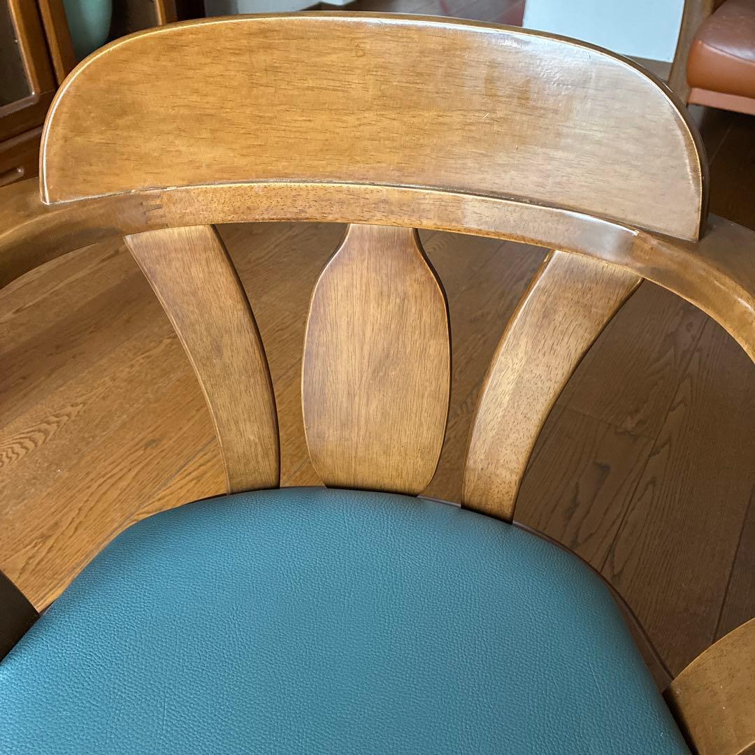 木製ダイニングチェア(回転可能)1脚