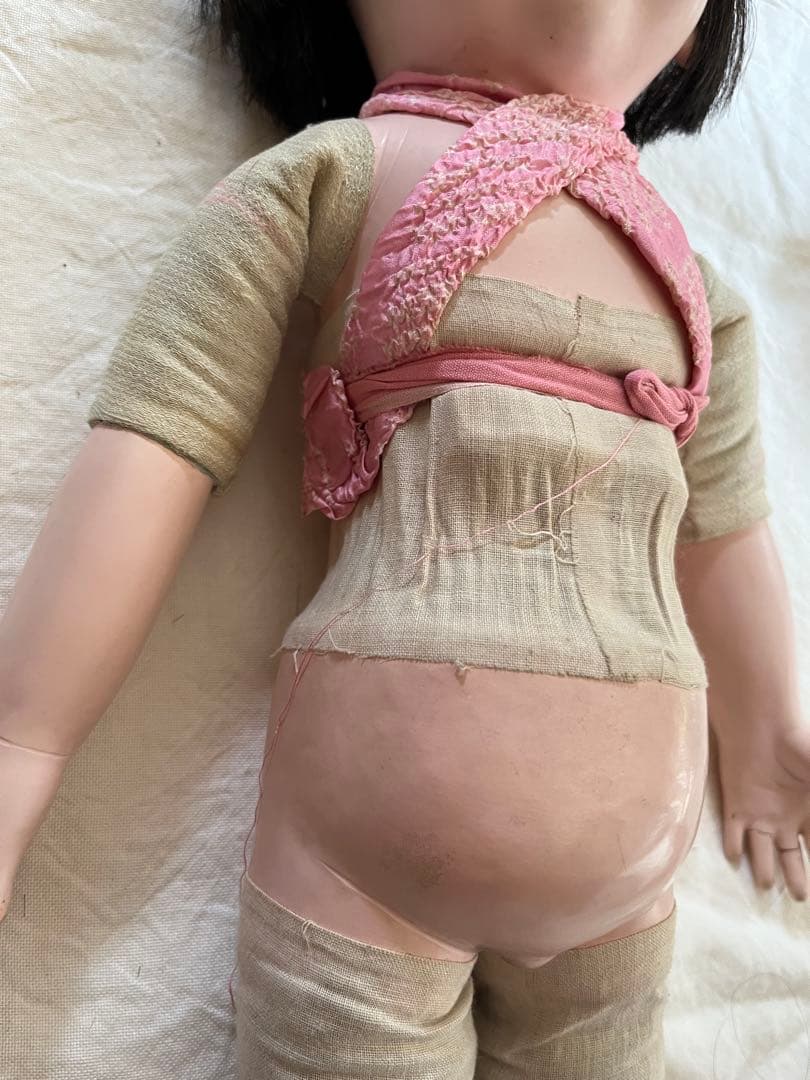 市松人形　鳴き人形　48センチ　アンティークドール