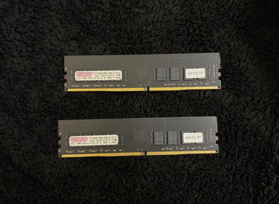 センチュリーマイクロ DDR4-3200 32GB(16×2)