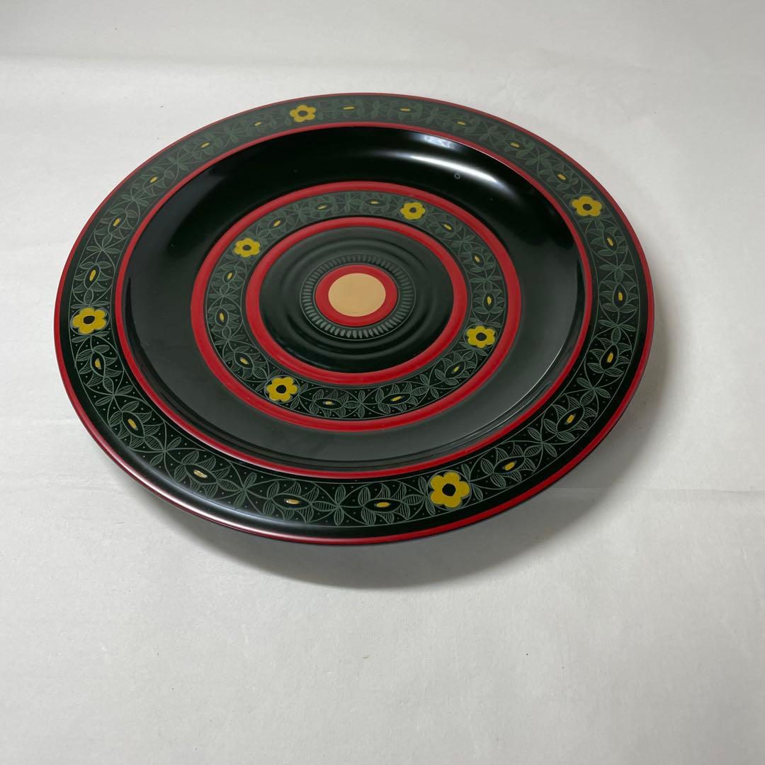 FA07④山下甫斎　独楽盆　茶道具　菓子器　丸盆