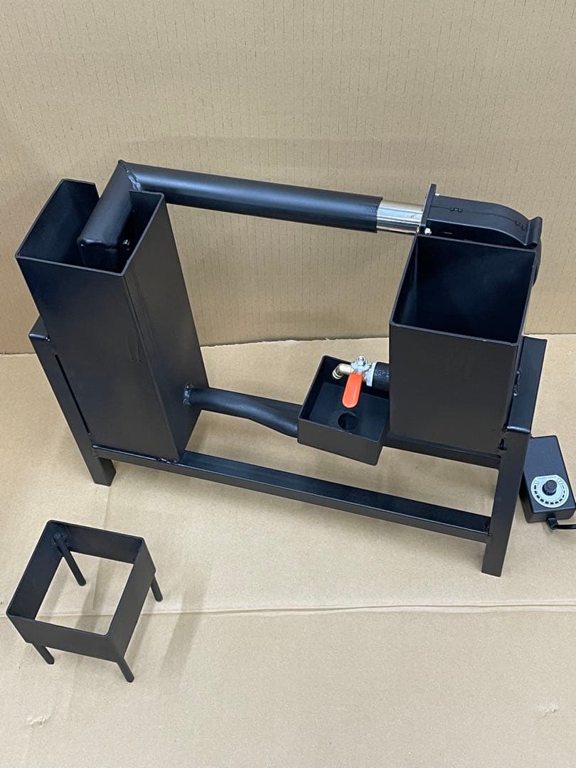 廃油ストーブ　ロケットストーブ　送風機付き