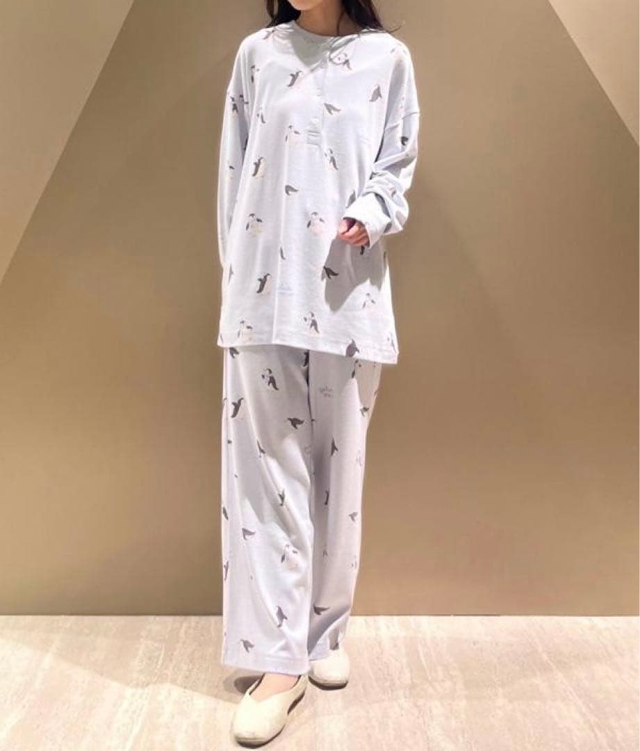 '♡新品タグ付き ジェラートピケ ペンギン柄ロンT&ロングパンツ 上下セット♡'