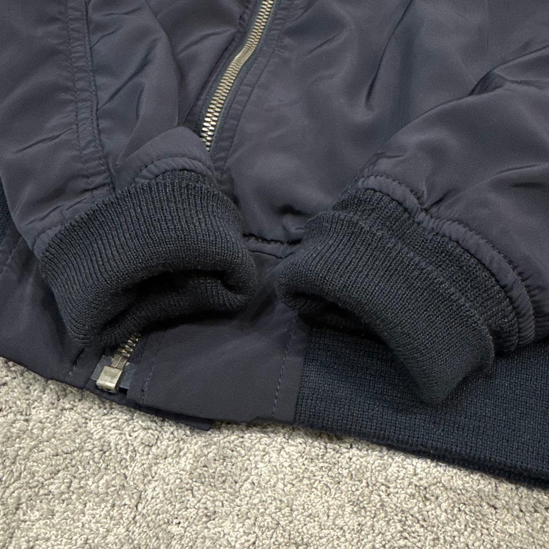 ALPHA INDUSTRIESアルファ　ma1フライトジャケット　ネイビーXL