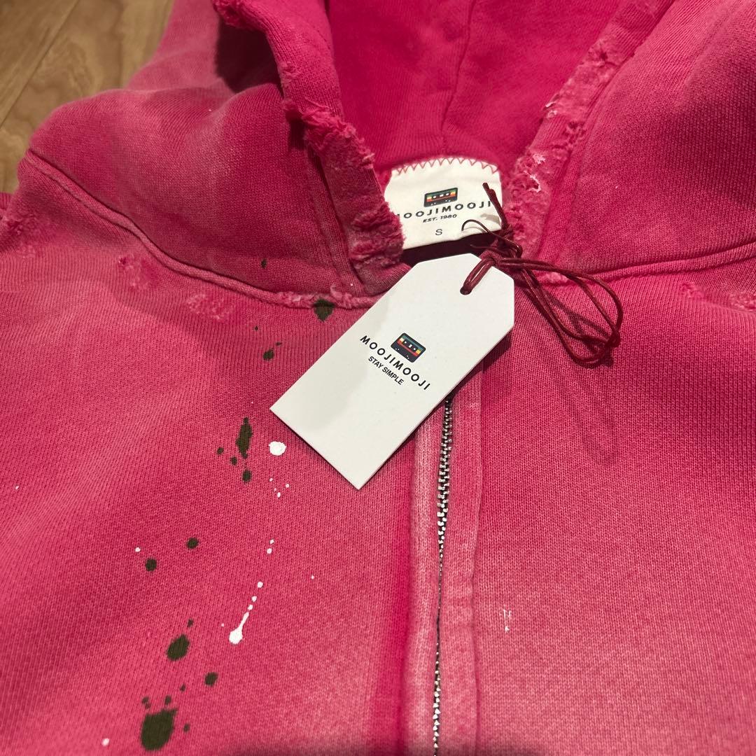 mooji mooji【新品未使用】ヴィンテージスウェットフーディー S