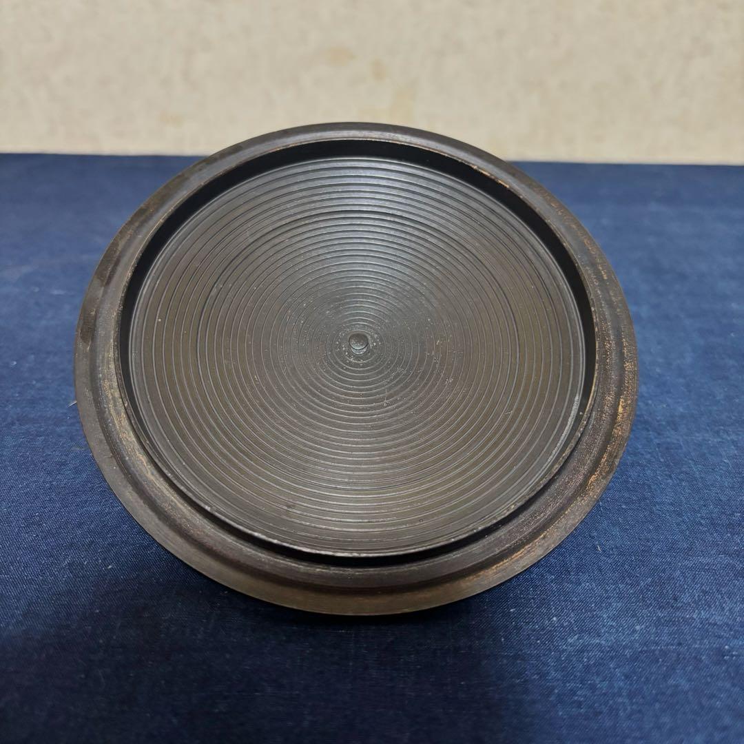 人間国宝佐藤浄清造/置炉/炉釜/電熱器/桑色置炉/野々田製電熱器/平丸釜/茶道具