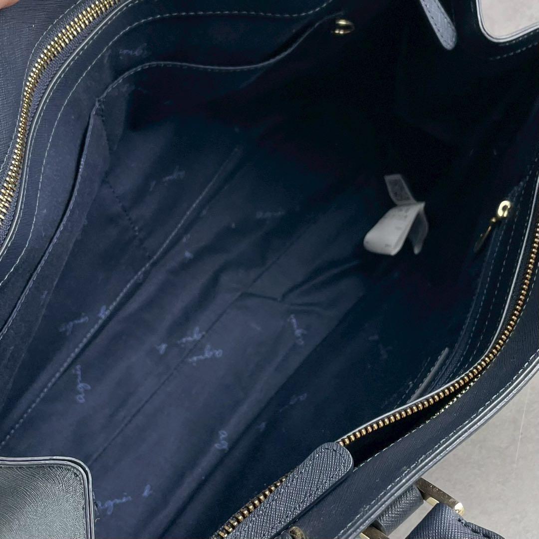 極美品✨A4可　アニエスベー 2way トートバッグ オールレザー 肩掛け