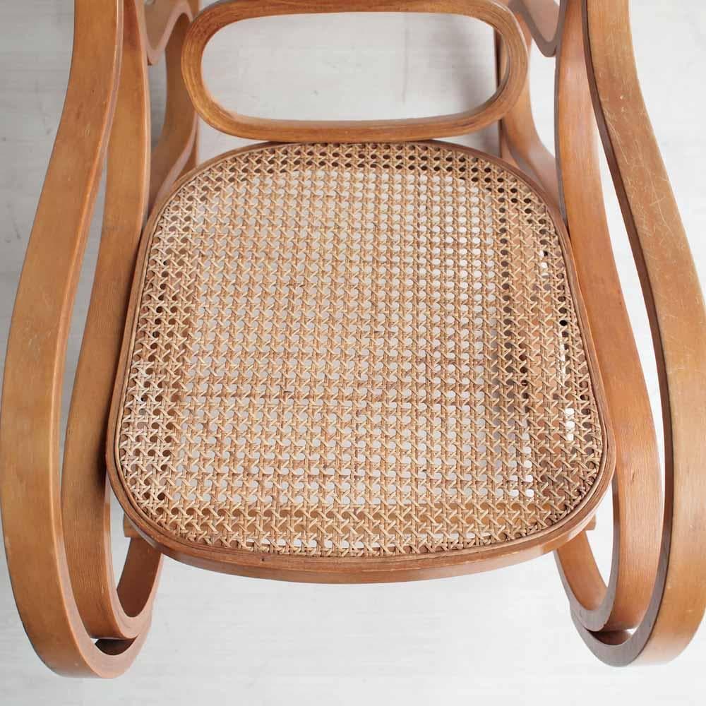 ビンテージ ベントウッド ロッキングチェア ラタン張り ZR24137