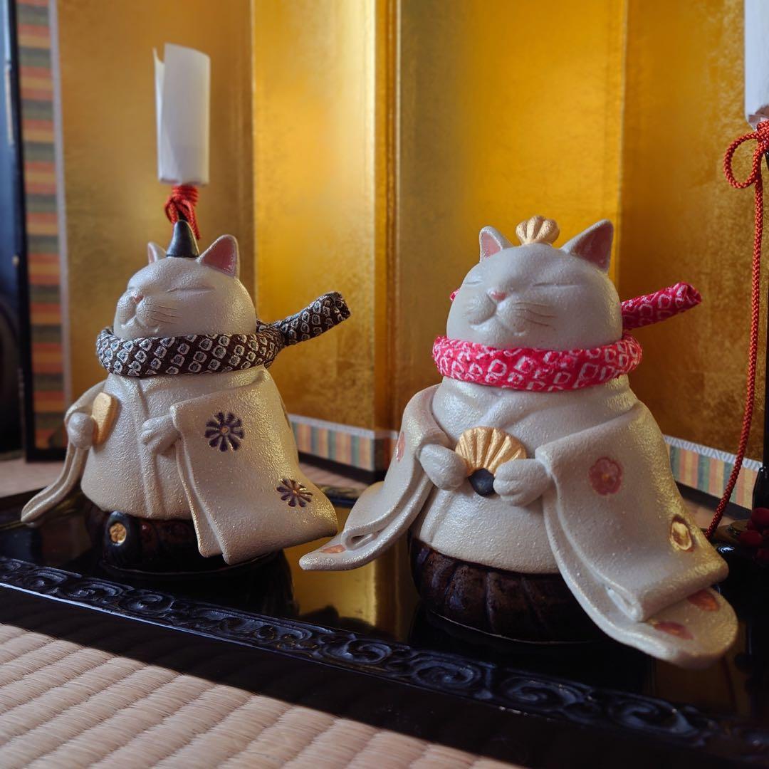 白猫♡白猫　猫雛【大】　m(=✧ω✧=)m ※首輪