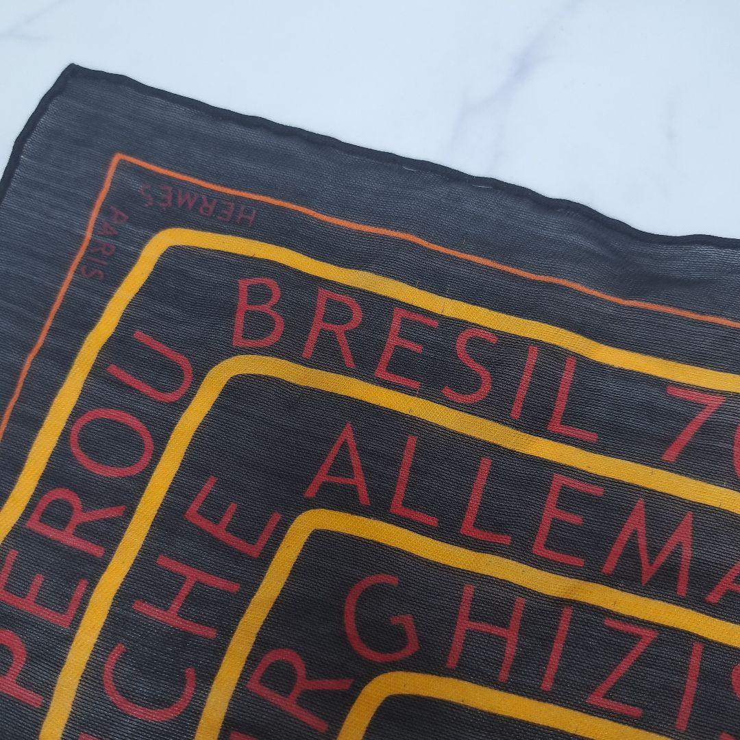 t*3様 20251021　HERMES　エルメス　スカーフ　生命の源　ブラック