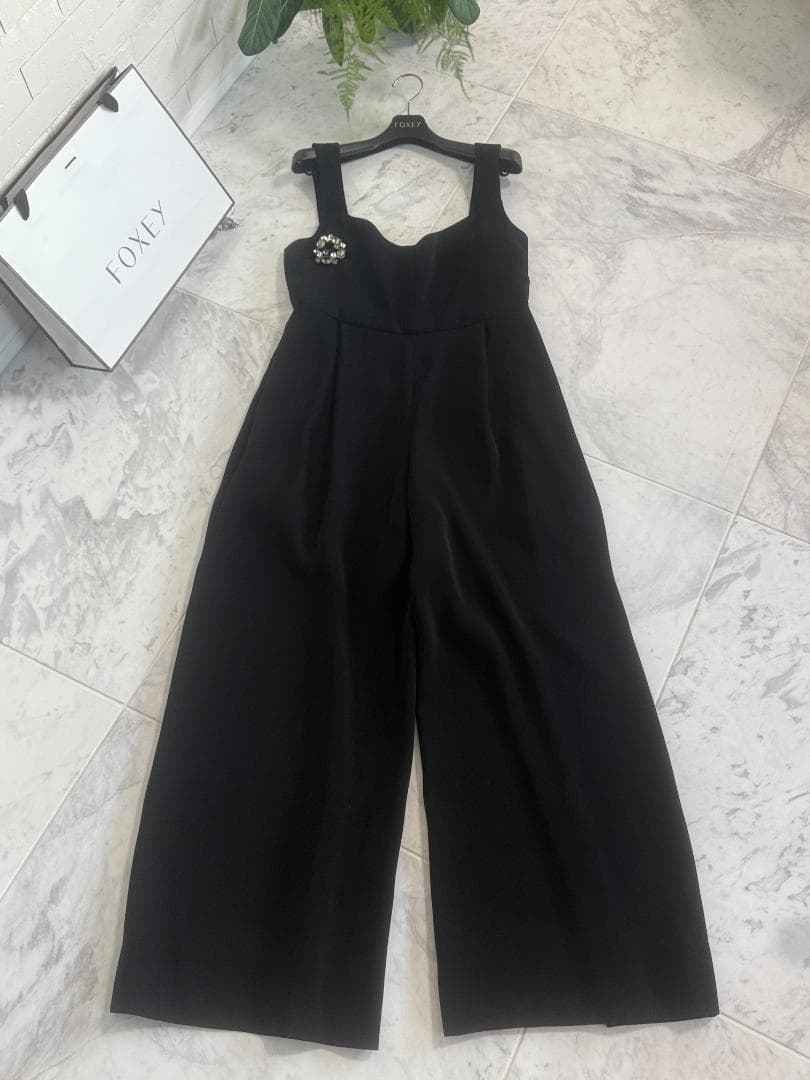 美品★DAISY LIN/デイジーリンフォクシードレスパンツ オールインワン40