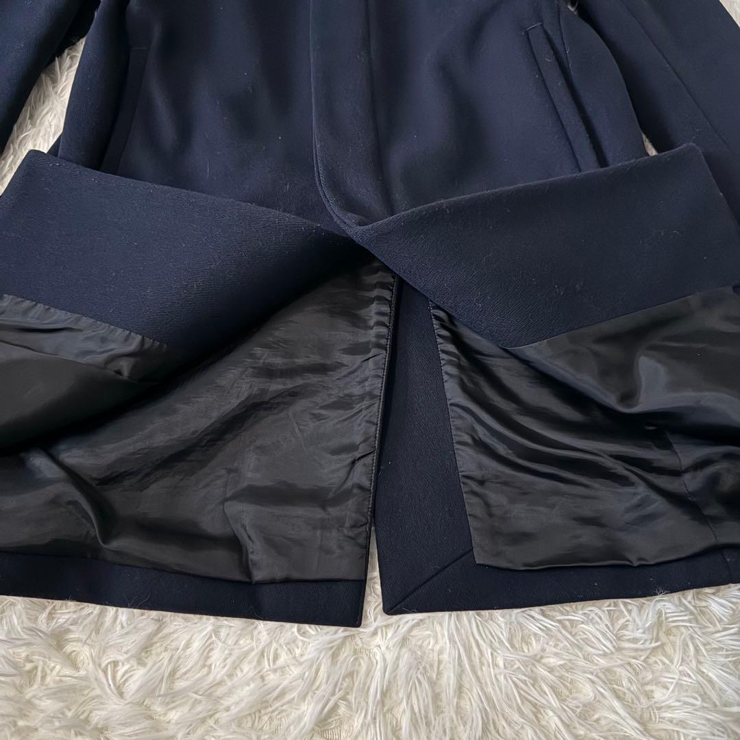 セオリー カシミヤ混 スタンドカラーコート メンズ Sサイズ 美品 BELVIN