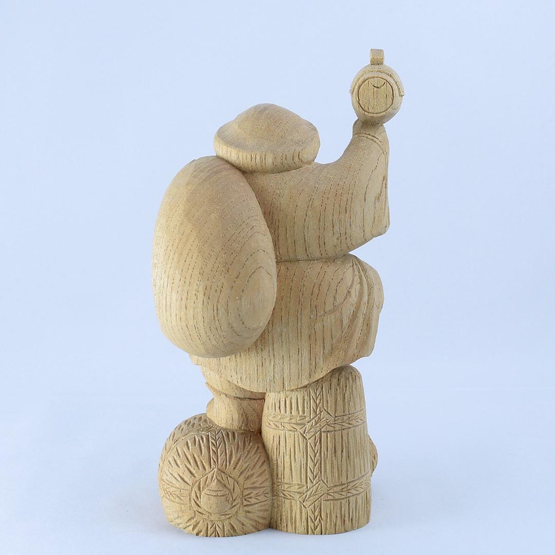 欅　三俵大黒　20ｃｍ　仏像 #014