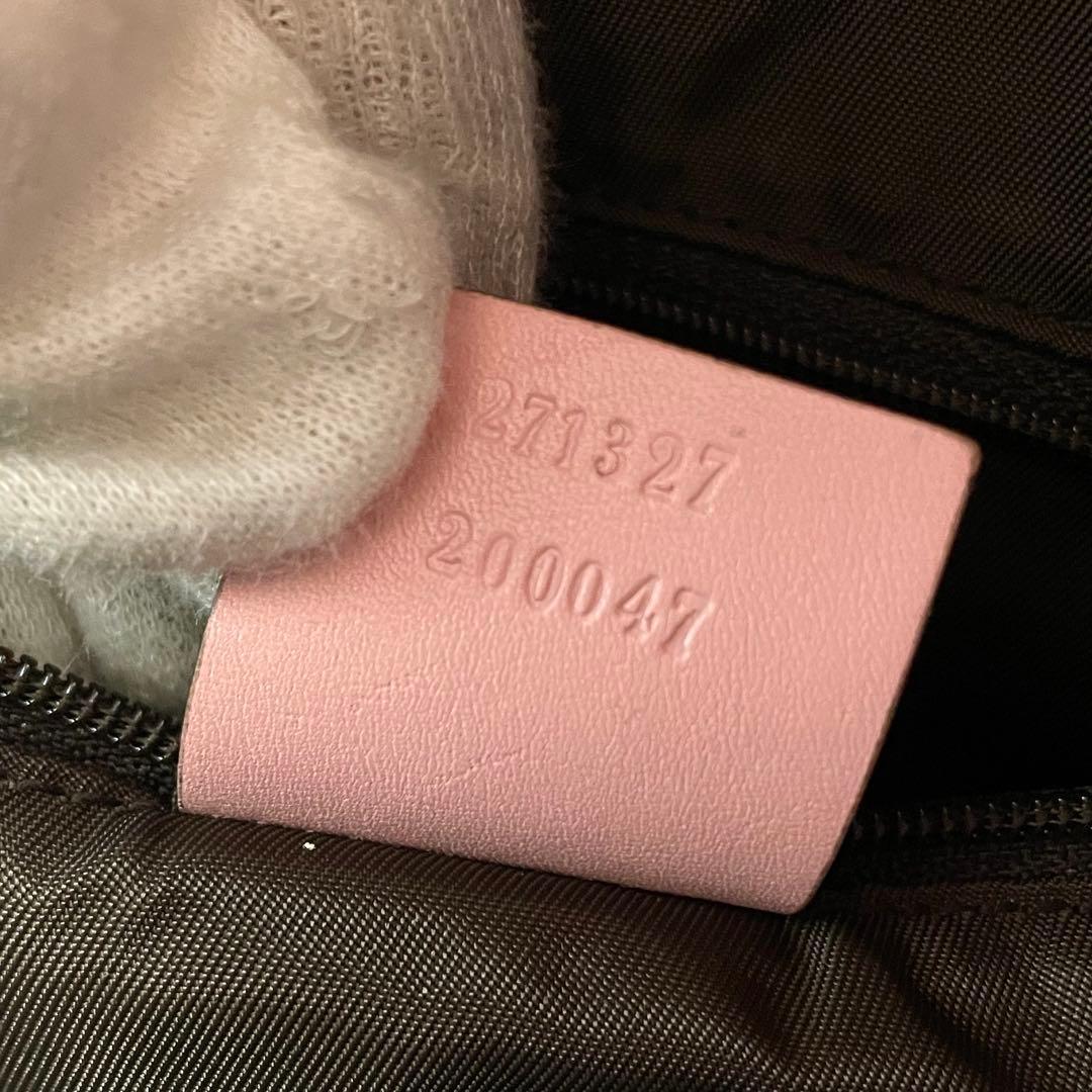 グッチ リュック　チルドレンズ パパガッロ オウム レザー　ピンク　柄