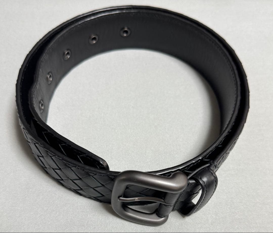 BOTTEGA VENETA 編み込みレザーベルト 85cm