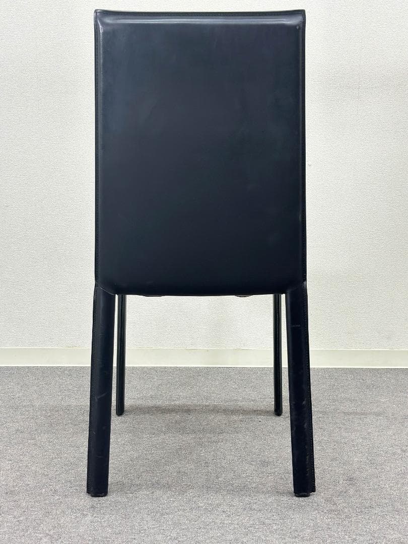 ■arrben/アルベン■レザー　ダイニングチェア　本革　イタリア　モダン　黒