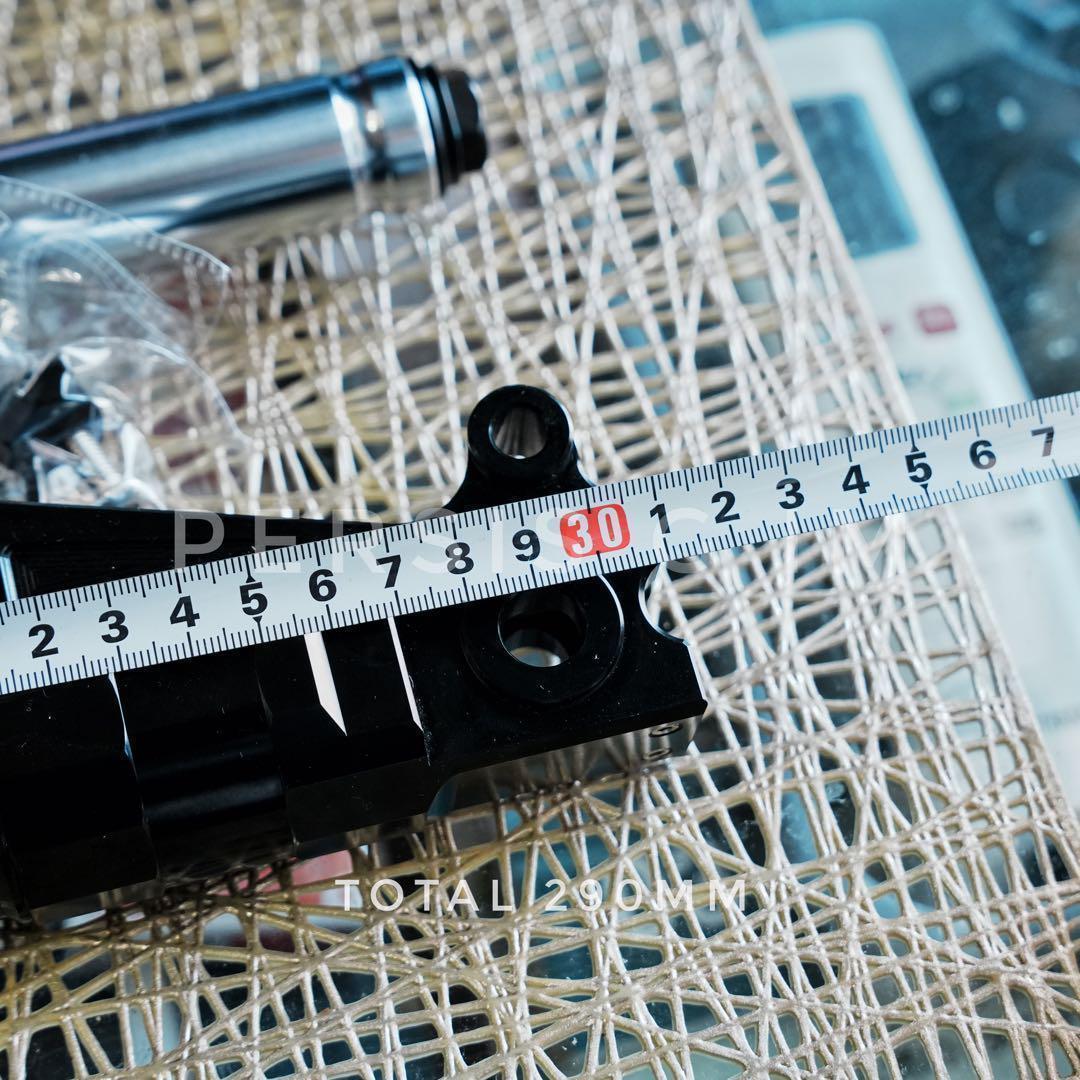 ズーマーやdioに フロントディスク化キット 黒 ブラック フォーク キャリパー