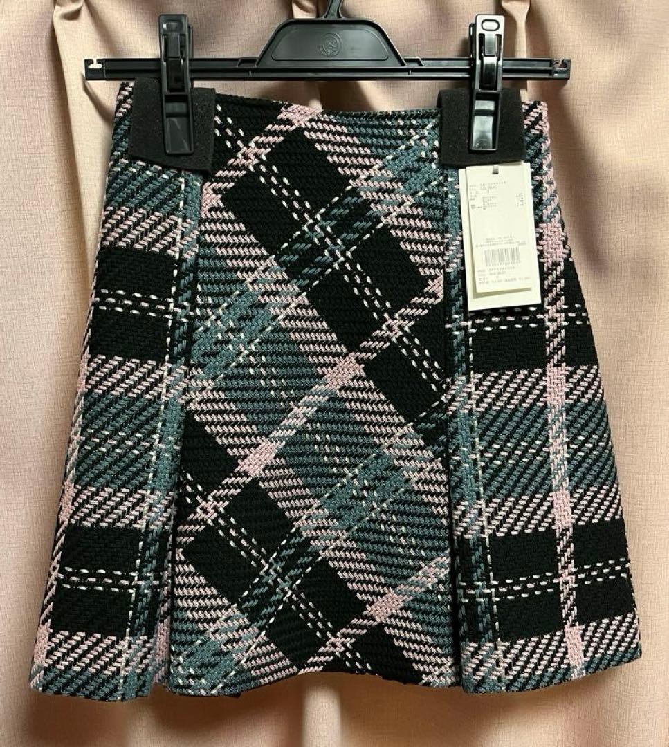 スナイデル ロービングチェックミニスカート BLK 0