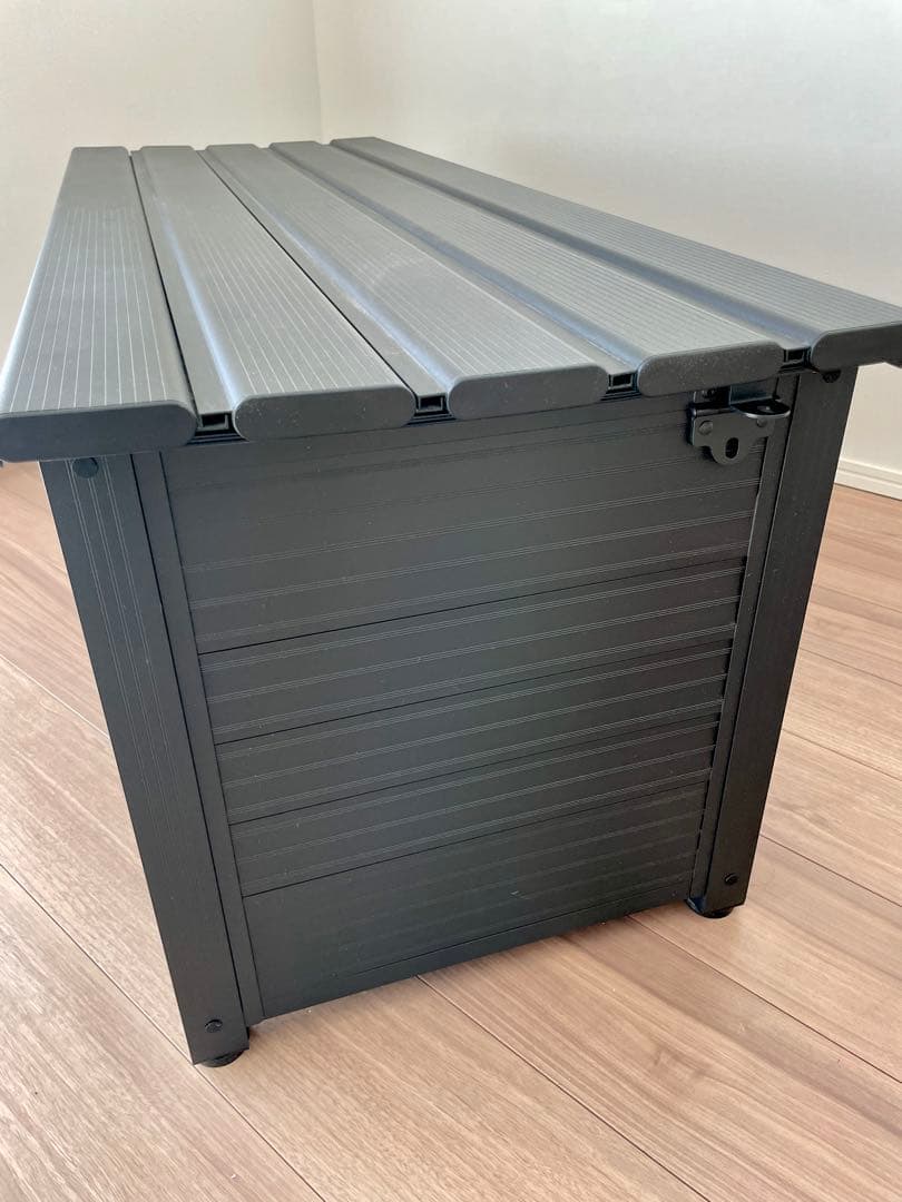 【最安値】CAINZ カインズ 静かに開閉できるアルミ収納ベンチ 120cm