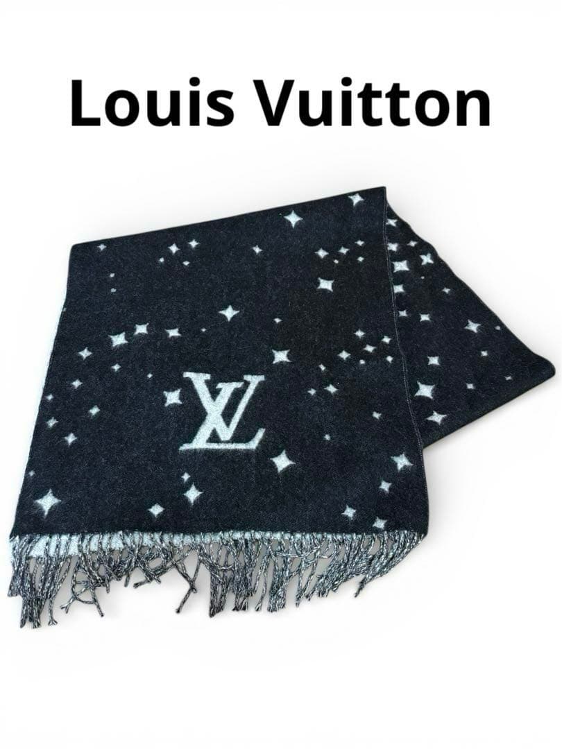 [美品]LOUIS VUITTON エシャルプ モノグラム カシミヤ マフラー