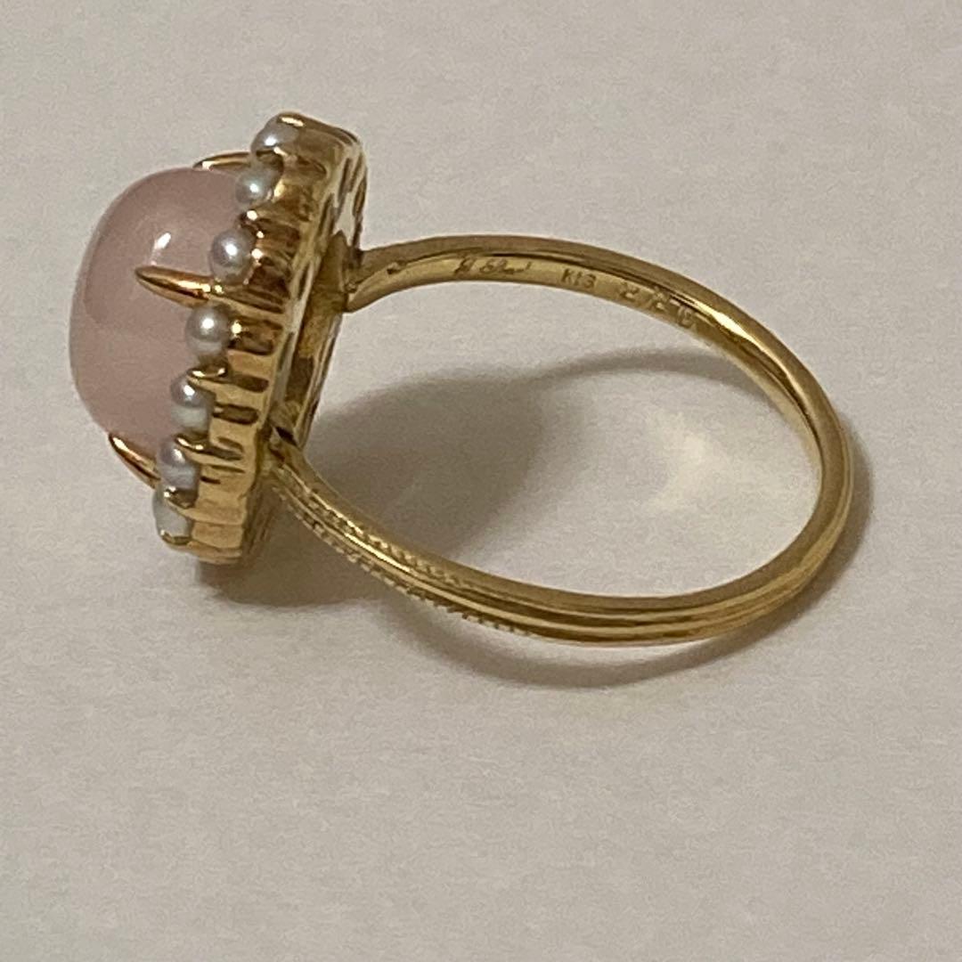 【匿名配送】 jpearl ジェイパール リング ローズクォーツ パール