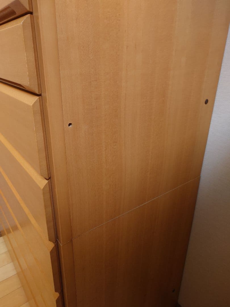 府中家具　ナチュラルウッド 木製チェスト 8引き出し