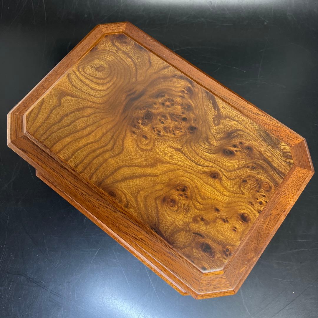 リュージュ　シリンダー式　36弁オルゴール　ジュエリーボックス　共箱　幅約30㎝