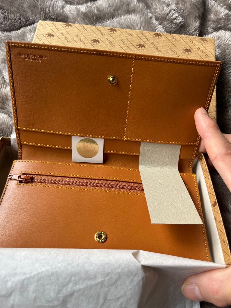 HUNTING WORLD ダークグリーン 長財布