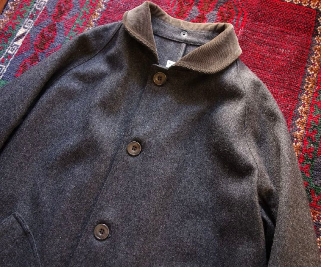 ARPENTEUR ウール コート L チャコールグレー フランス製 美品
