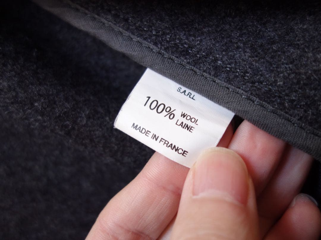 ARPENTEUR ウール コート L チャコールグレー フランス製 美品