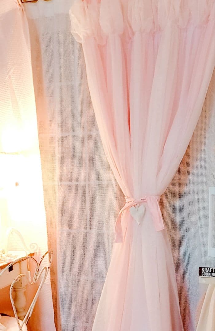 かわいい♡編み込みチェック カーテン ホワイト