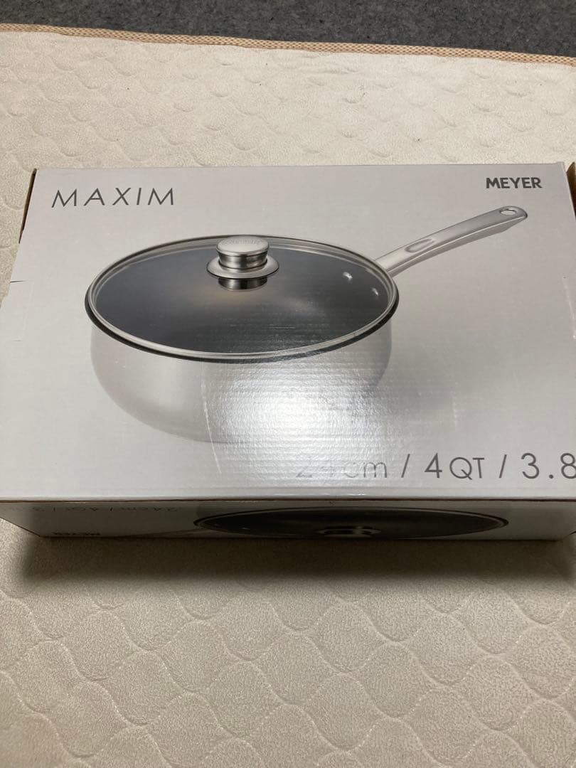 Meyer MAXIM SS 蒸付ディープパン 24cm蓋付き☆IH／ガス対応