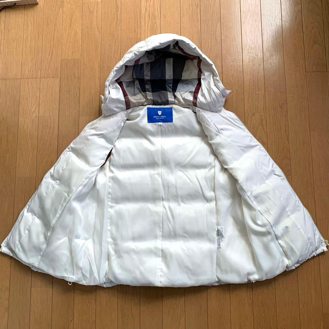 美品 ブルーレーベルクレストブリッジ BLUE LABEL ダウンベスト 白