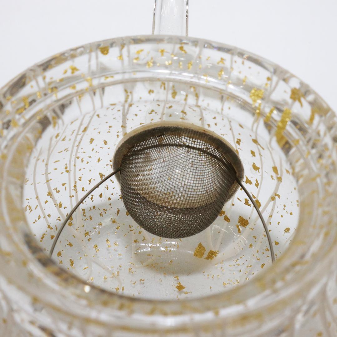 吉田勝美 作 玻璃の匠 ガラス製 硝子急須 煎茶道具　共箱 未使用