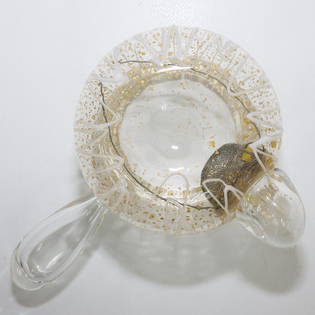 吉田勝美 作 玻璃の匠 ガラス製 硝子急須 煎茶道具　共箱 未使用