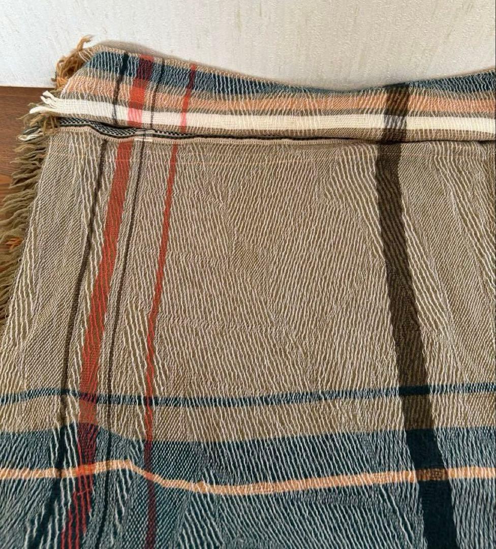 tamaki niime ウール混ショール ジャガード模様BIG