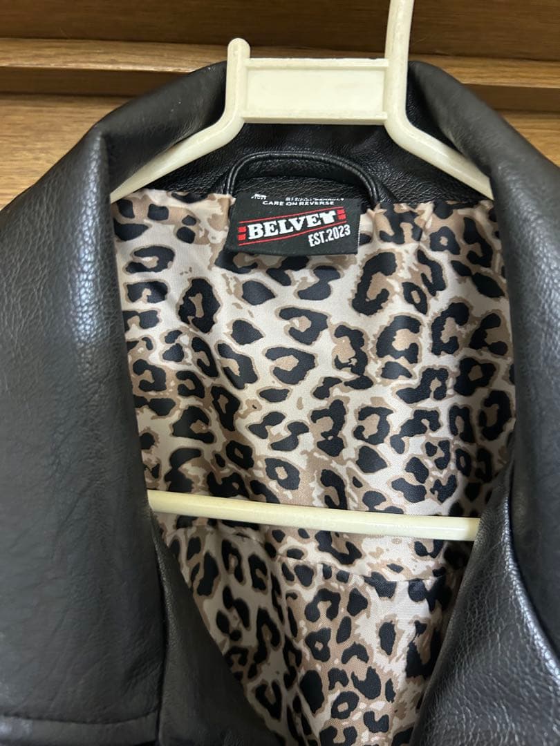 せぱてぃ Belvet レザー ファイヤーマンジャケット