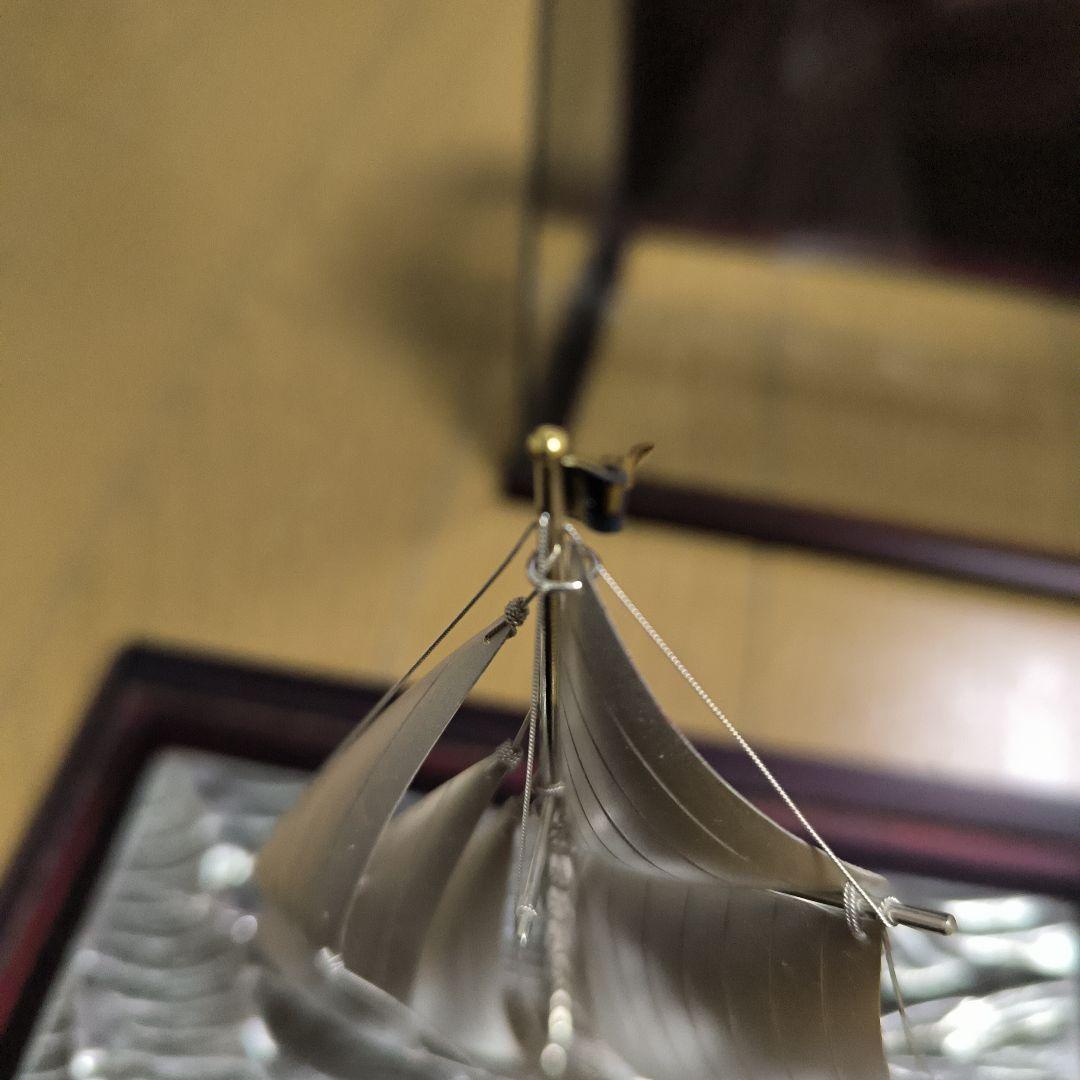 「ヨット　1本マスト」6号の銀製（SILVER 985の刻印）