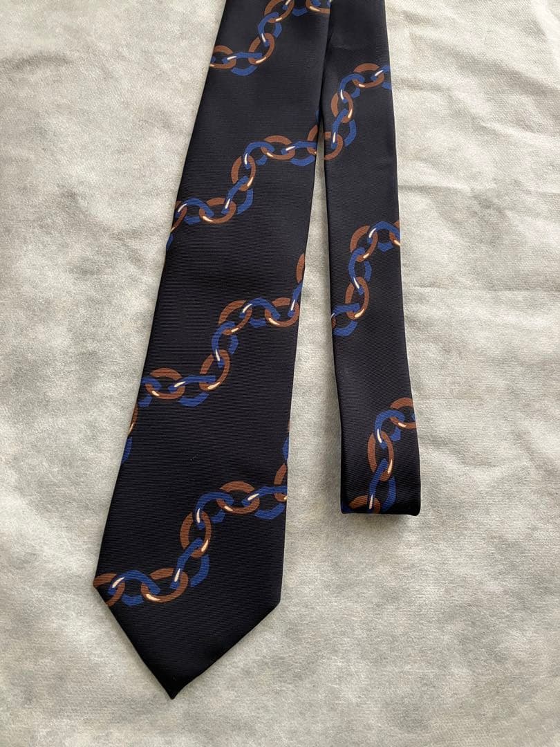 Holliday & Brown for beams f チェーン柄 ネクタイ