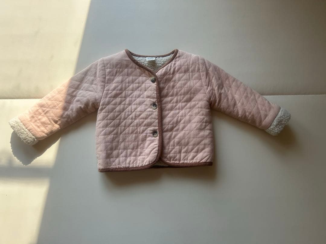 apolina リバーシブルボアジャケット 2-3y