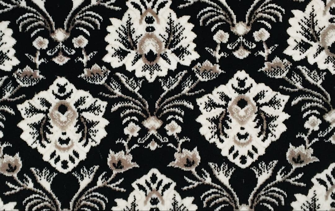 サイドカーテン　三角カーテン　トラック　金華山　新格子　　花格子　黒　デコトラ