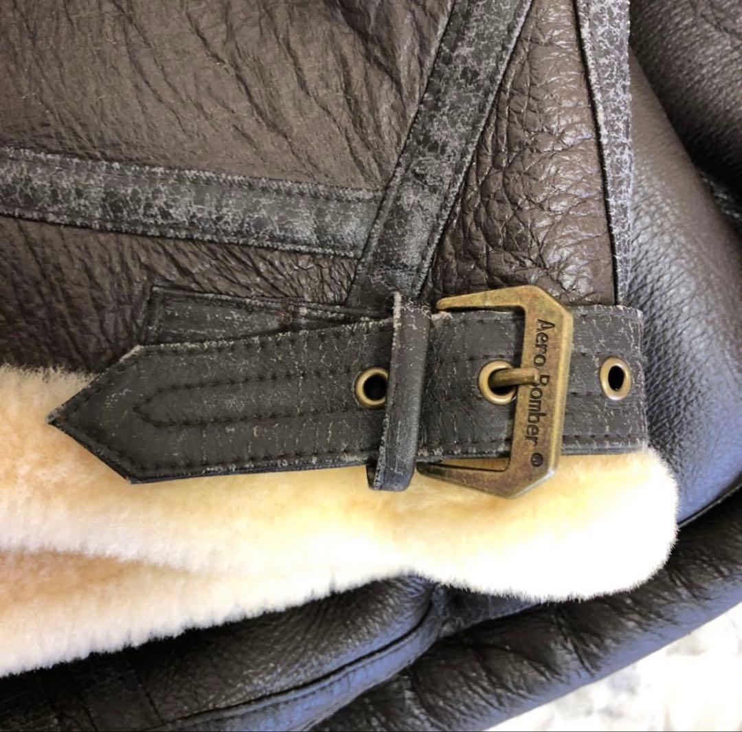 ヴィンテージ B-3 レザージャケット リアルムートン Aero Bomber