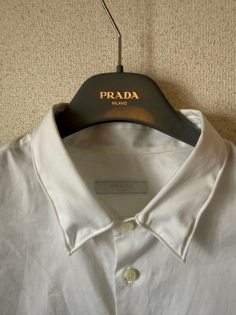 最安値 PRADA 25ss ワイヤーシャツ M