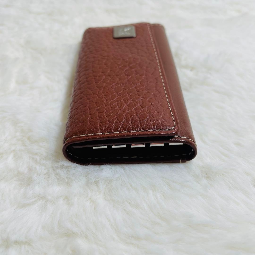 新品未使用BURBERRY レザー×ノバチェック柄 4連 キーケース ブラウン