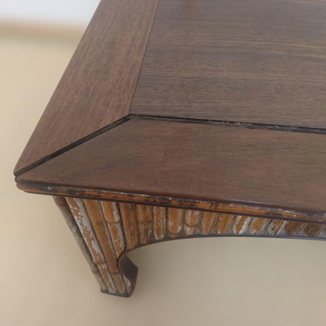 竹を貼った座卓