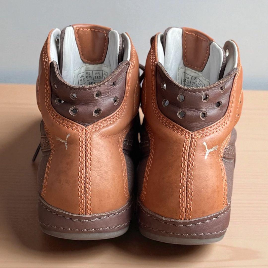PUMA 2005 テイヤス レトロ ハイカットスニーカー 本革 24.5 希少