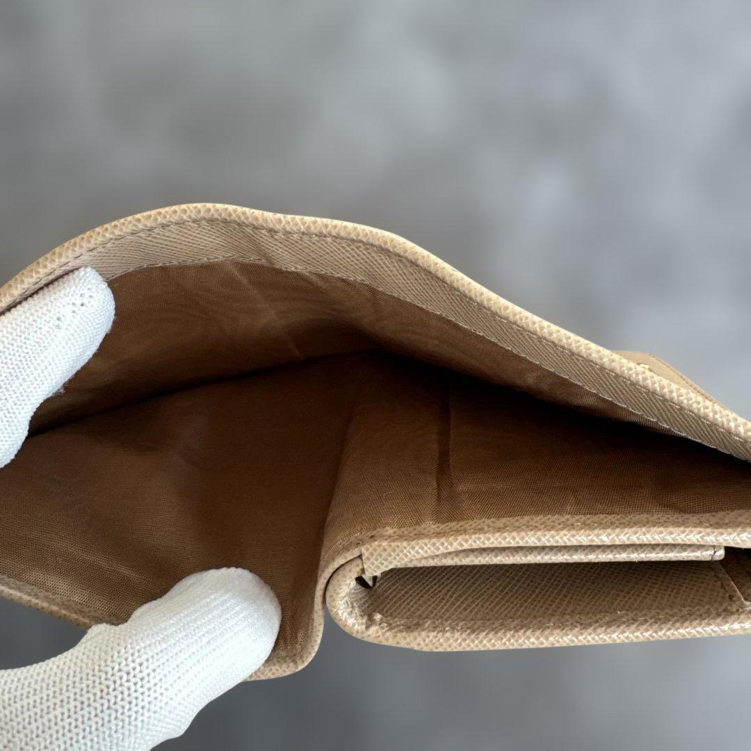 PRADA 1ML018 SAFFIANO Triang Cammeo 財布