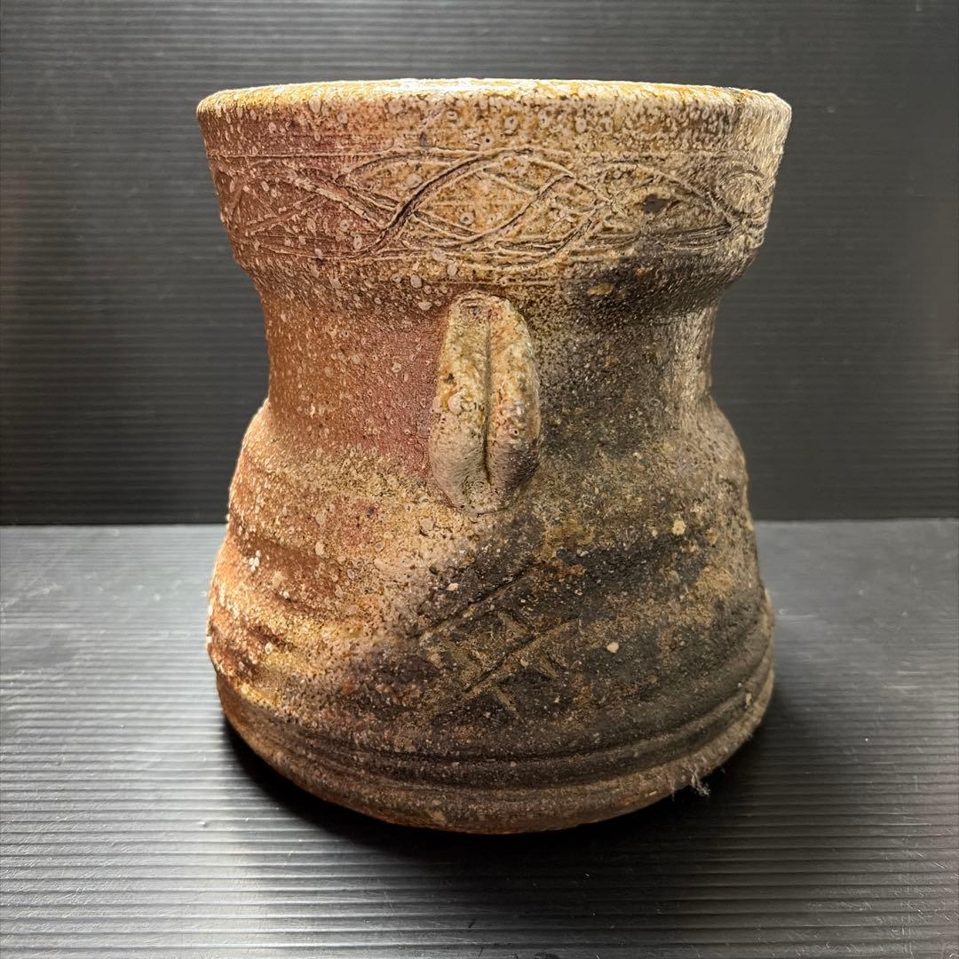 茶道具 信楽焼 代一 陶器 水差し 木箱付き 工芸品 骨董品 和物