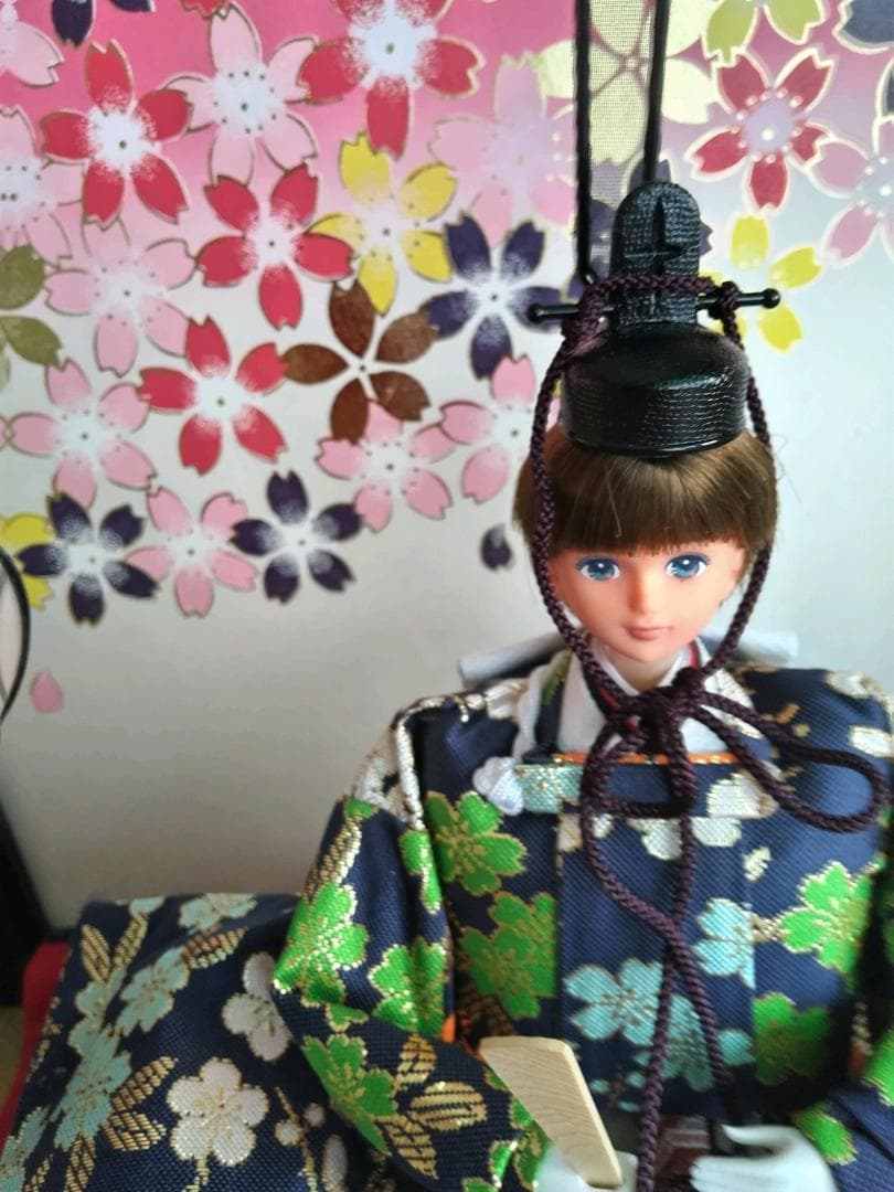 雛人形　リカちゃん 　かける君　親王雛セット　リメイク品　①