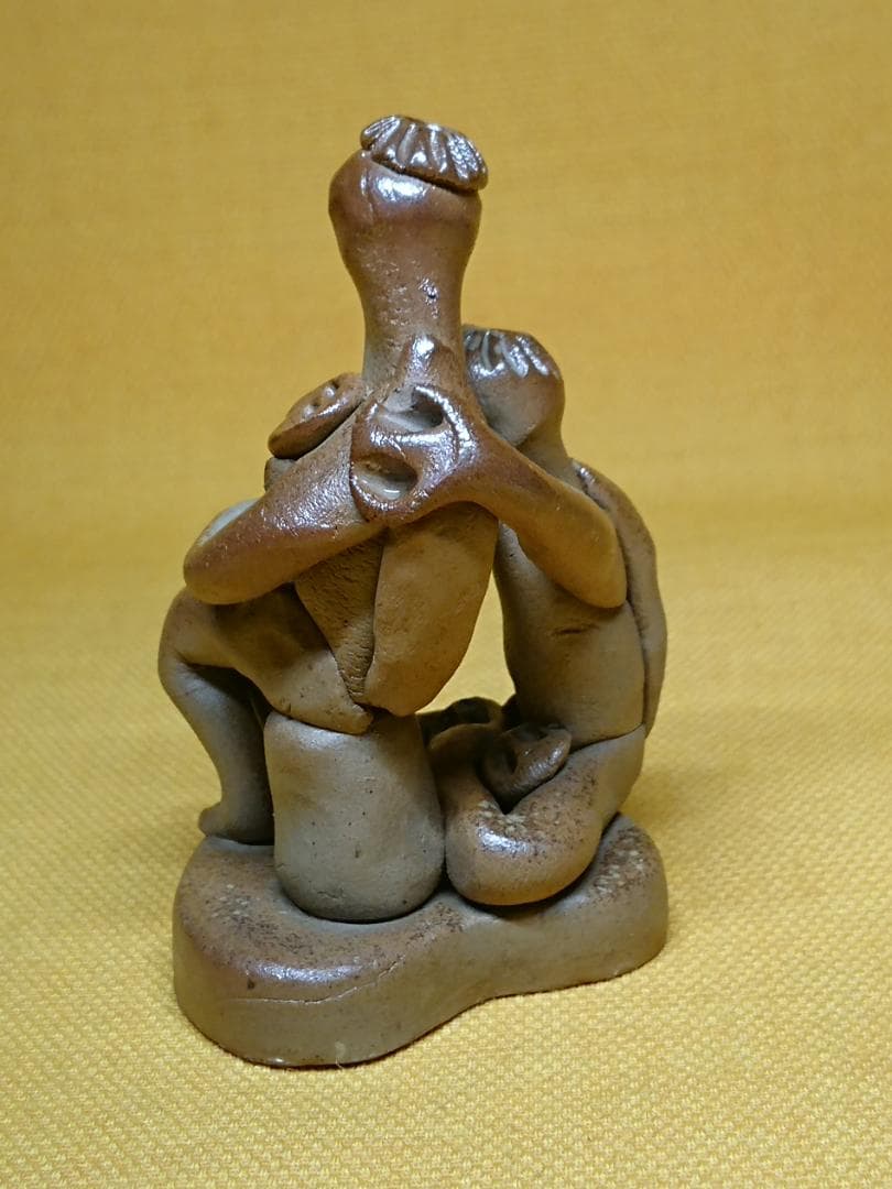 人形　カッパ　河童　陶器　オブジェ　置物　インテリア　工芸品　美術品　A1386
